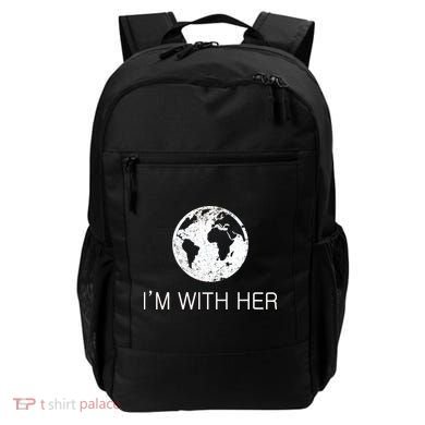 Distressed Earth Day I'm With Her Science March Backpack