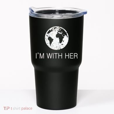 Distressed Earth Day I'm With Her Science March Tumbler