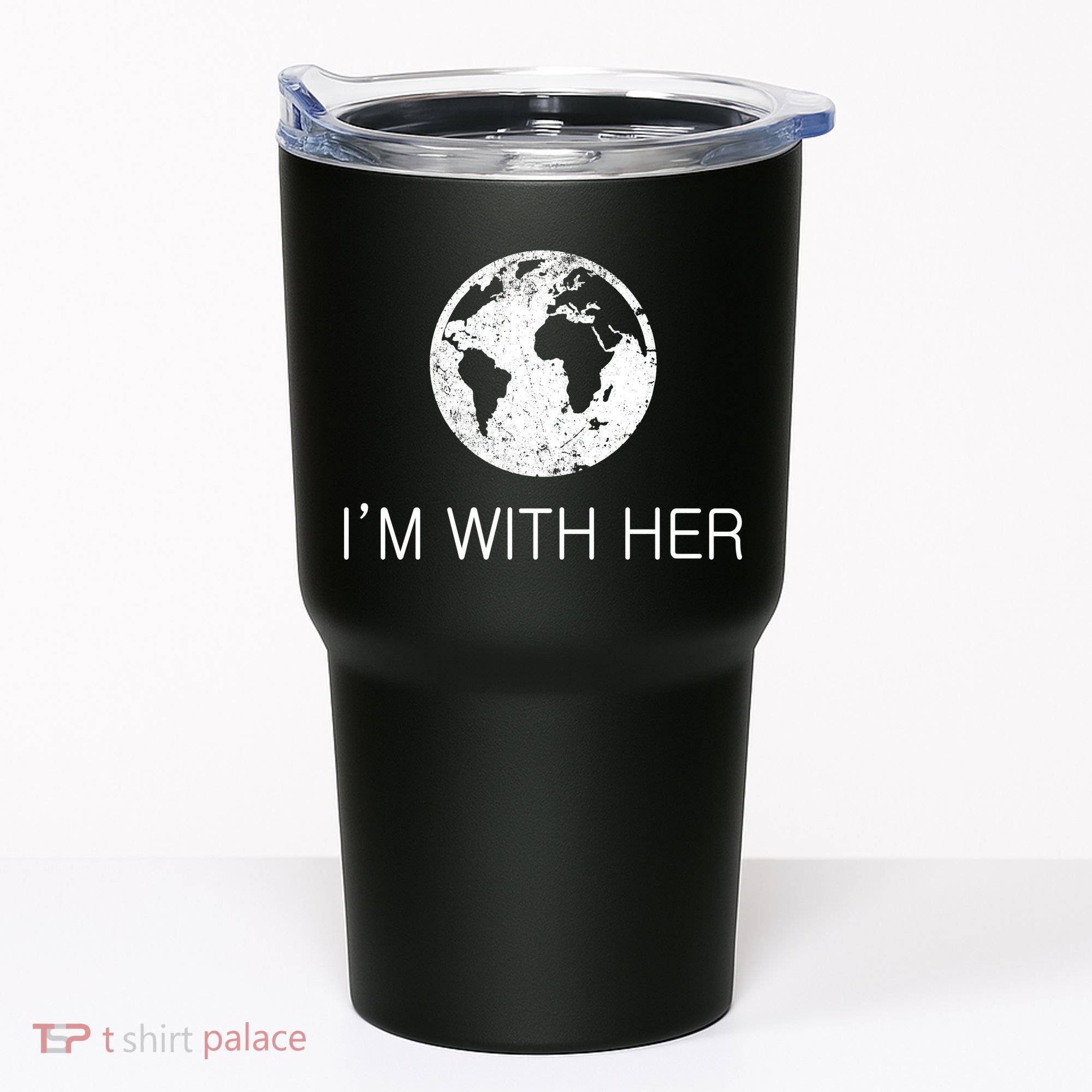 Distressed Earth Day I'm With Her Science March Tumbler
