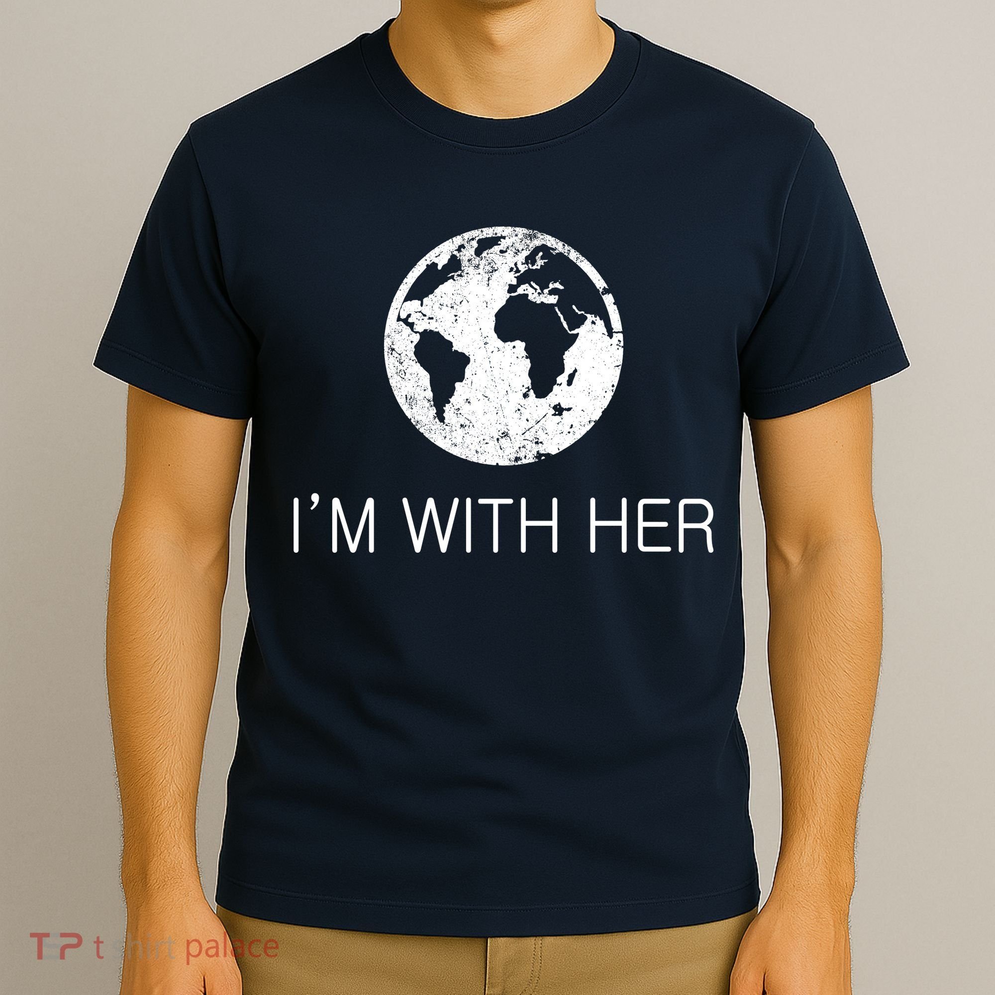 Distressed Earth Day I'm With Her Science March T-Shirt
