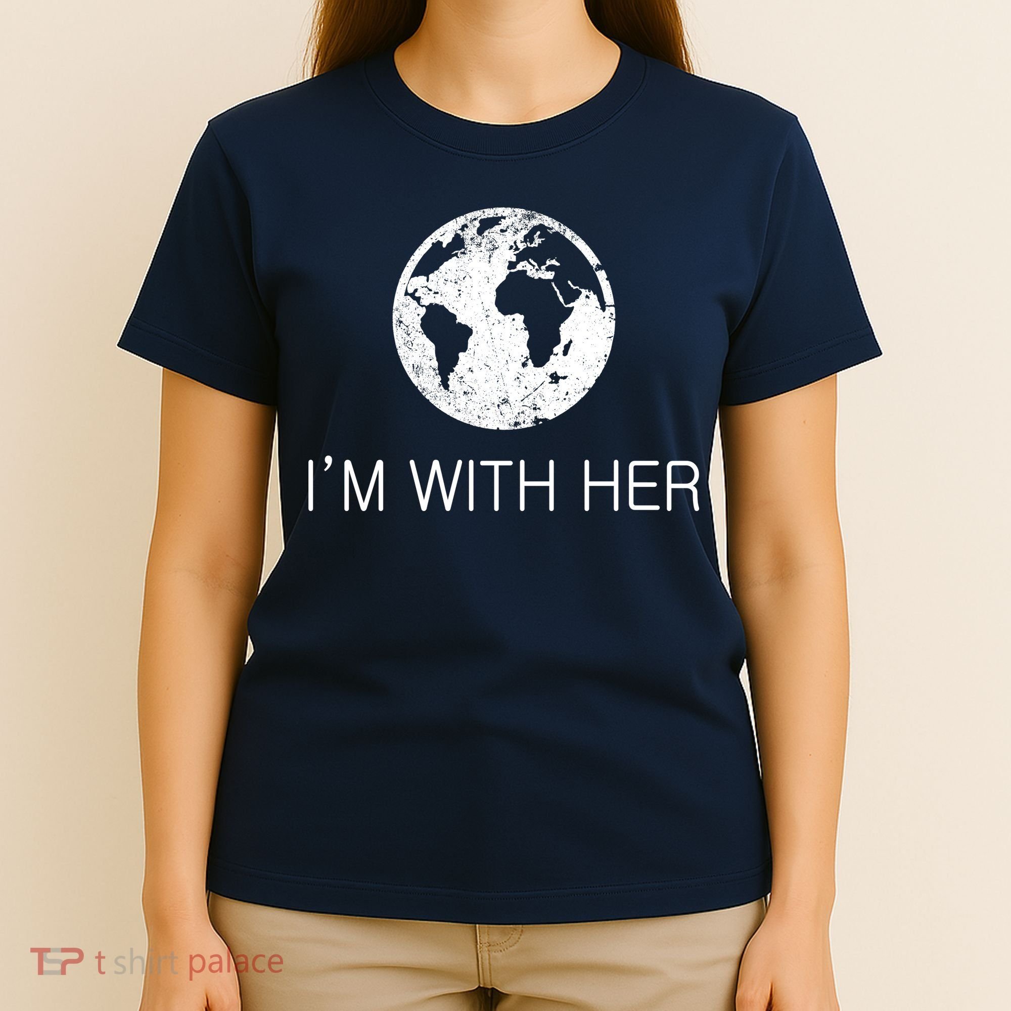 Distressed Earth Day I'm With Her Science March T-Shirt