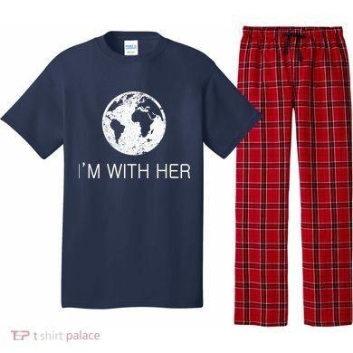 Distressed Earth Day I'm With Her Science March Pajama Set