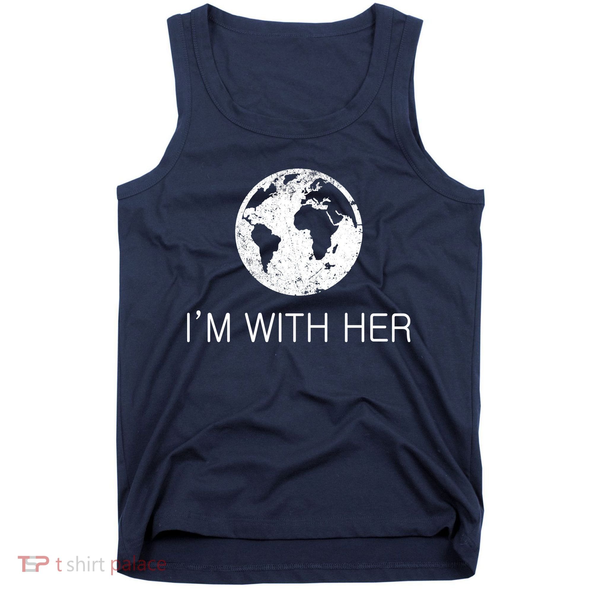 Distressed Earth Day I'm With Her Science March Tank Top