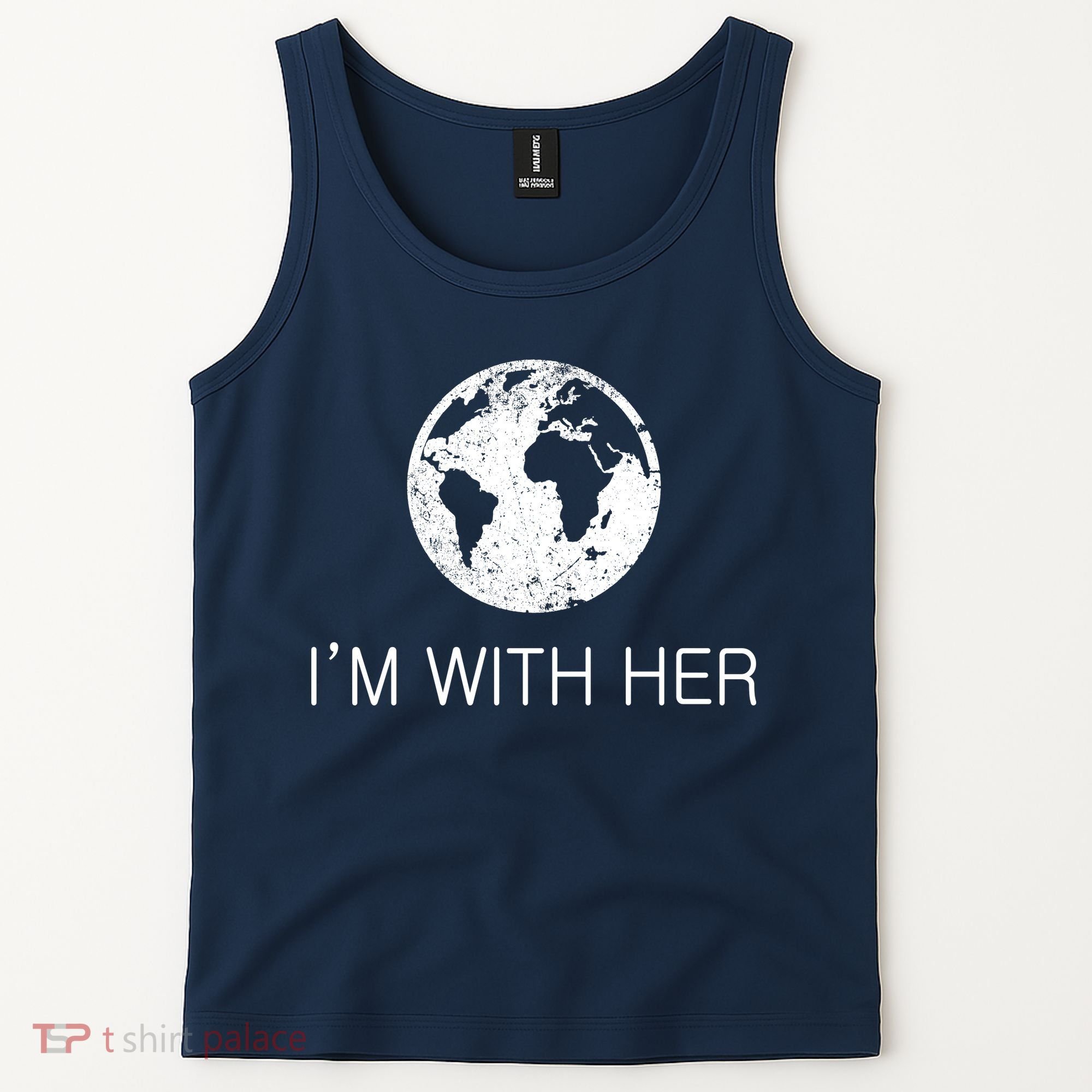 Distressed Earth Day I'm With Her Science March Tank Top