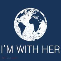 Distressed Earth Day I'm With Her Science March Golf Towel thumb 3