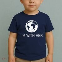 Distressed Earth Day I'm With Her Science March Toddler T-Shirt thumb 2