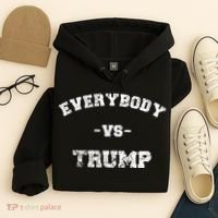 Distressed Everybody VS Trump Hoodie thumb 4