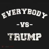 Distressed Everybody VS Trump Backpack thumb 2
