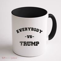 Distressed Everybody VS Trump Coffee Mug thumb 1