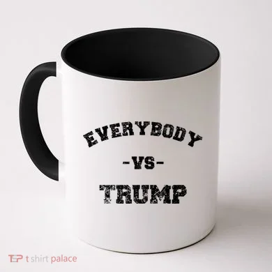 Distressed Everybody VS Trump Coffee Mug