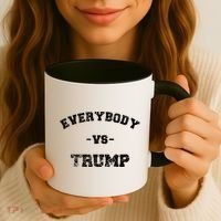 Distressed Everybody VS Trump Coffee Mug thumb 3