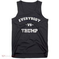 Distressed Everybody VS Trump Tank Top thumb 0