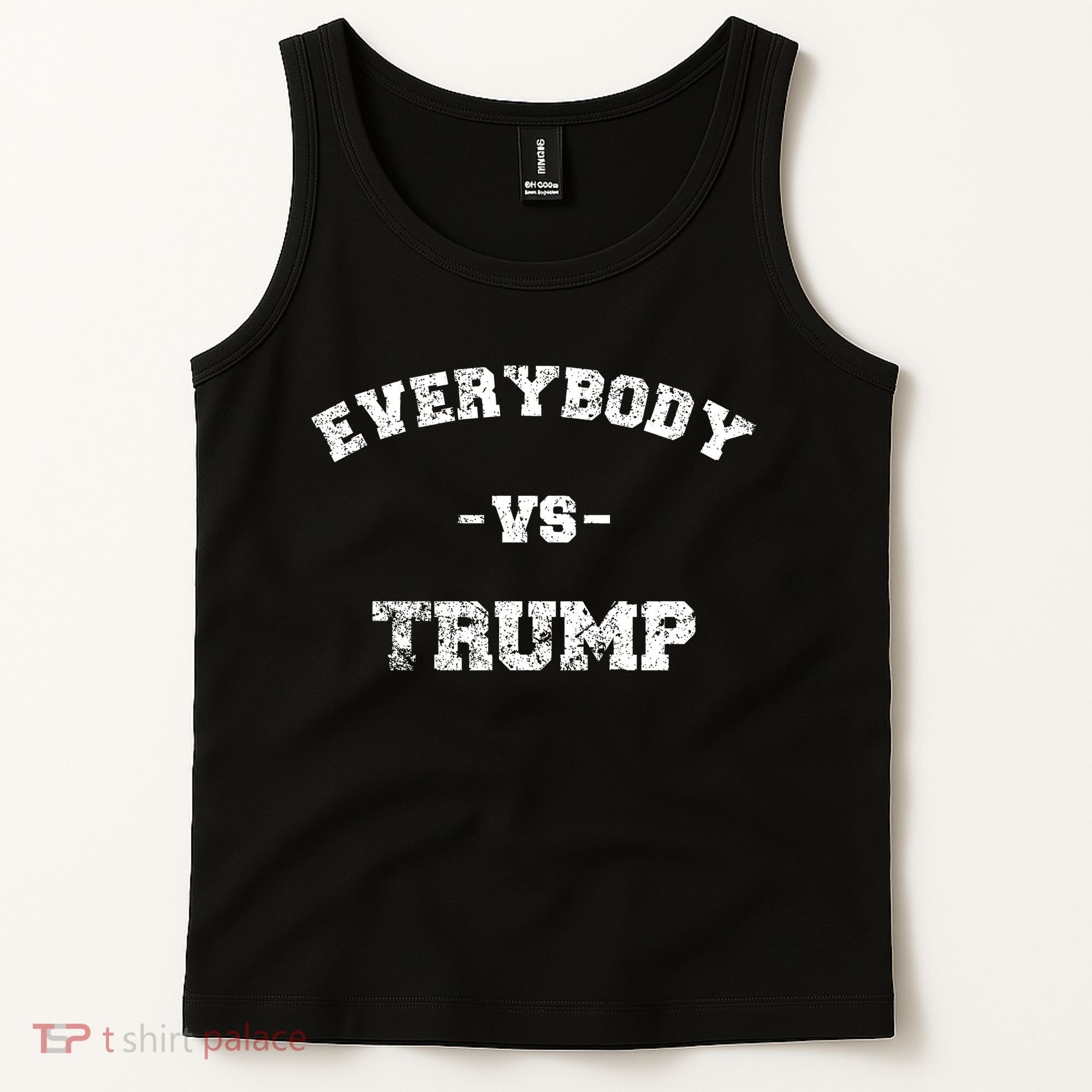 Distressed Everybody VS Trump Tank Top