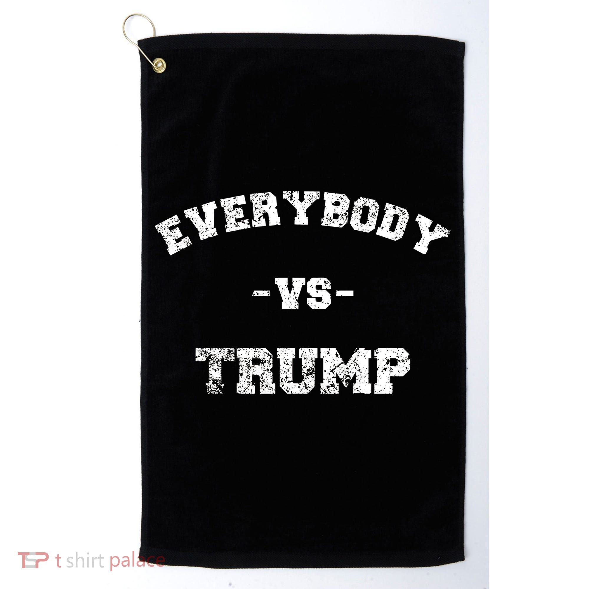 Distressed Everybody VS Trump Golf Towel