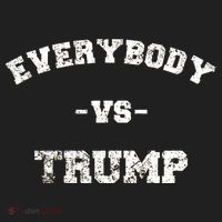 Distressed Everybody VS Trump Golf Towel thumb 3