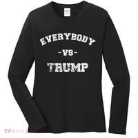 Distressed Everybody VS Trump Women's Long Sleeve Shirt thumb 0