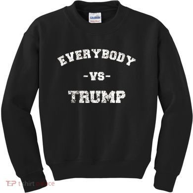 Distressed Everybody VS Trump Kids Sweatshirt