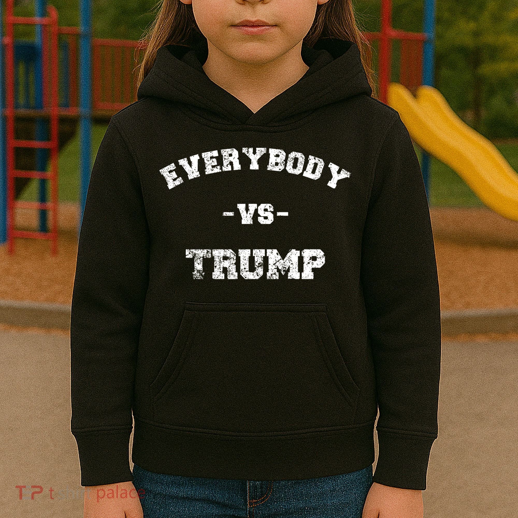 Distressed Everybody VS Trump Kids Hoodie