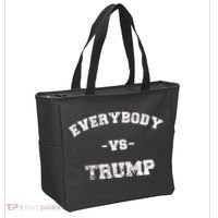 Distressed Everybody VS Trump Tote Bag thumb 2