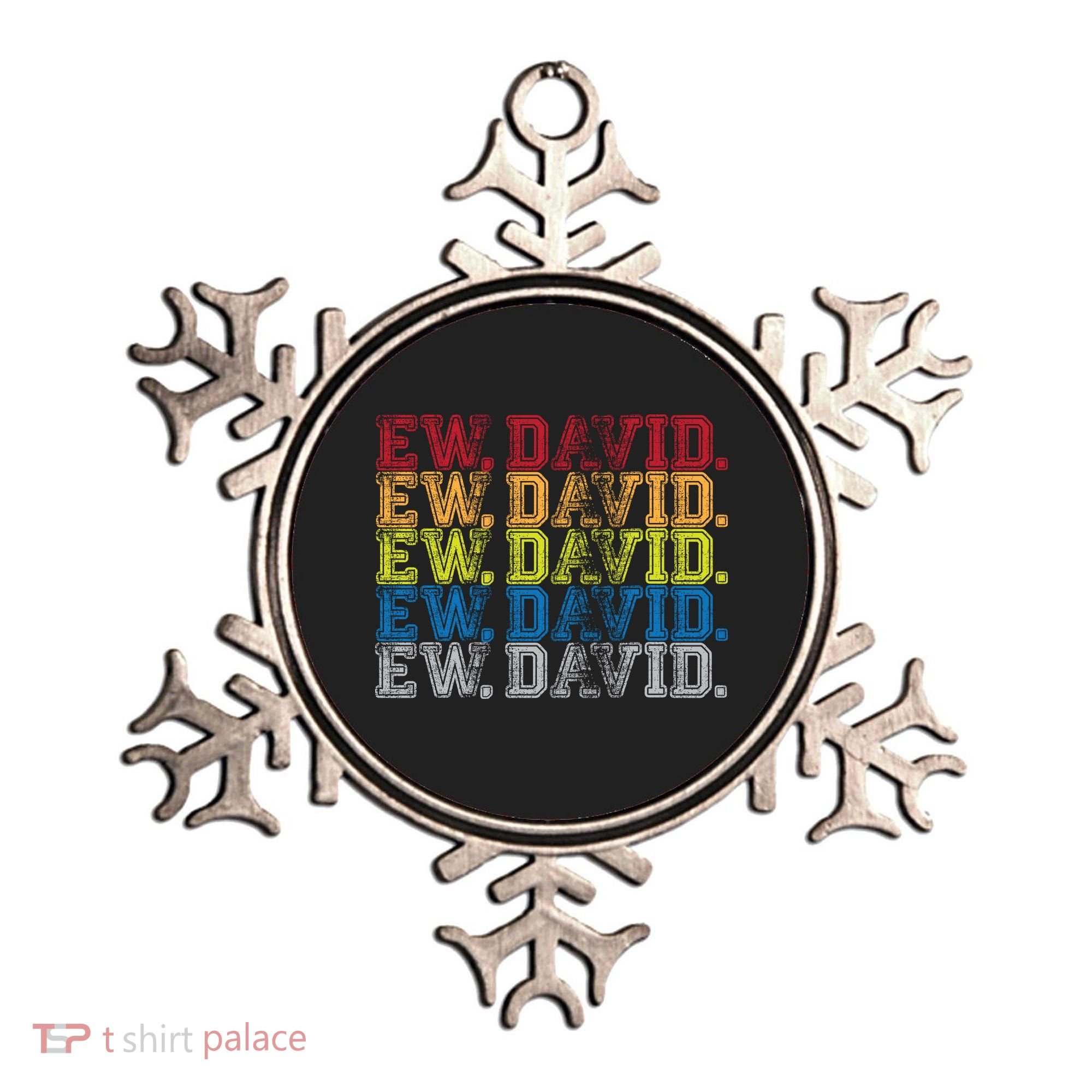Distressed Ew, David Ornament