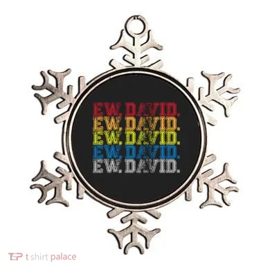 Distressed Ew, David Ornament
