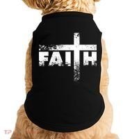 Distressed Faith Cross  Doggie Tank thumb 0