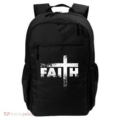 Distressed Faith Cross  Backpack