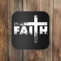 Distressed Faith Cross  Coaster thumb 0