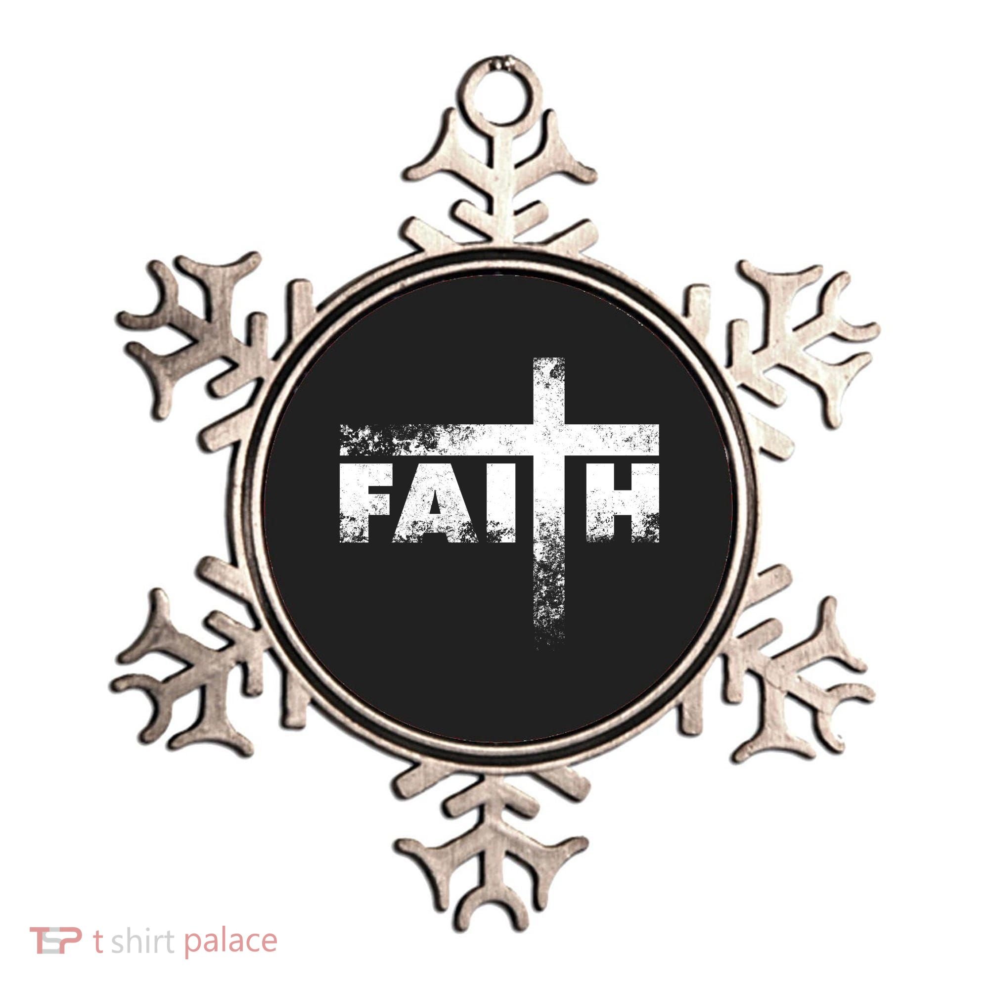 Distressed Faith Cross  Ornament