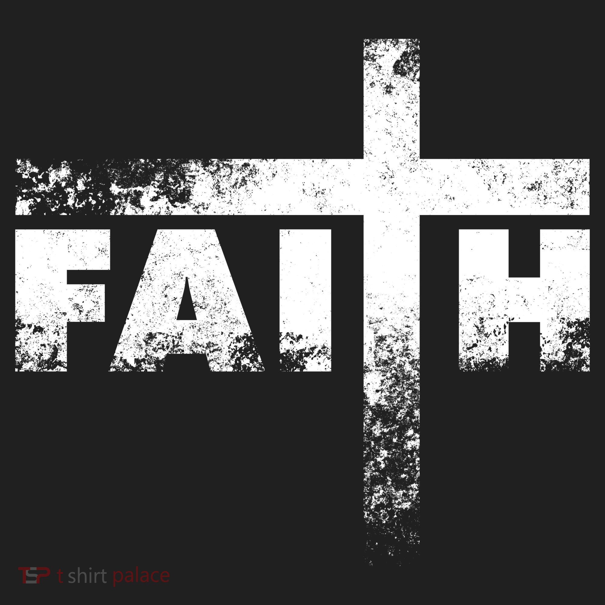 Distressed Faith Cross  Golf Towel