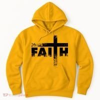 Distressed Faith Cross  Hoodie thumb 0