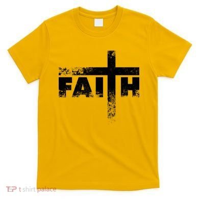 Distressed Faith Cross  T-Shirt