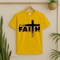 Distressed Faith Cross  T-Shirt thumb 2