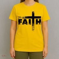 Distressed Faith Cross  T-Shirt thumb 4