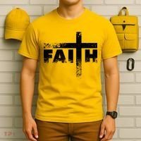 Distressed Faith Cross  T-Shirt thumb 6