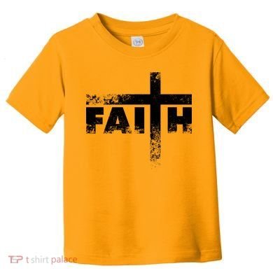 Distressed Faith Cross  Toddler T-Shirt