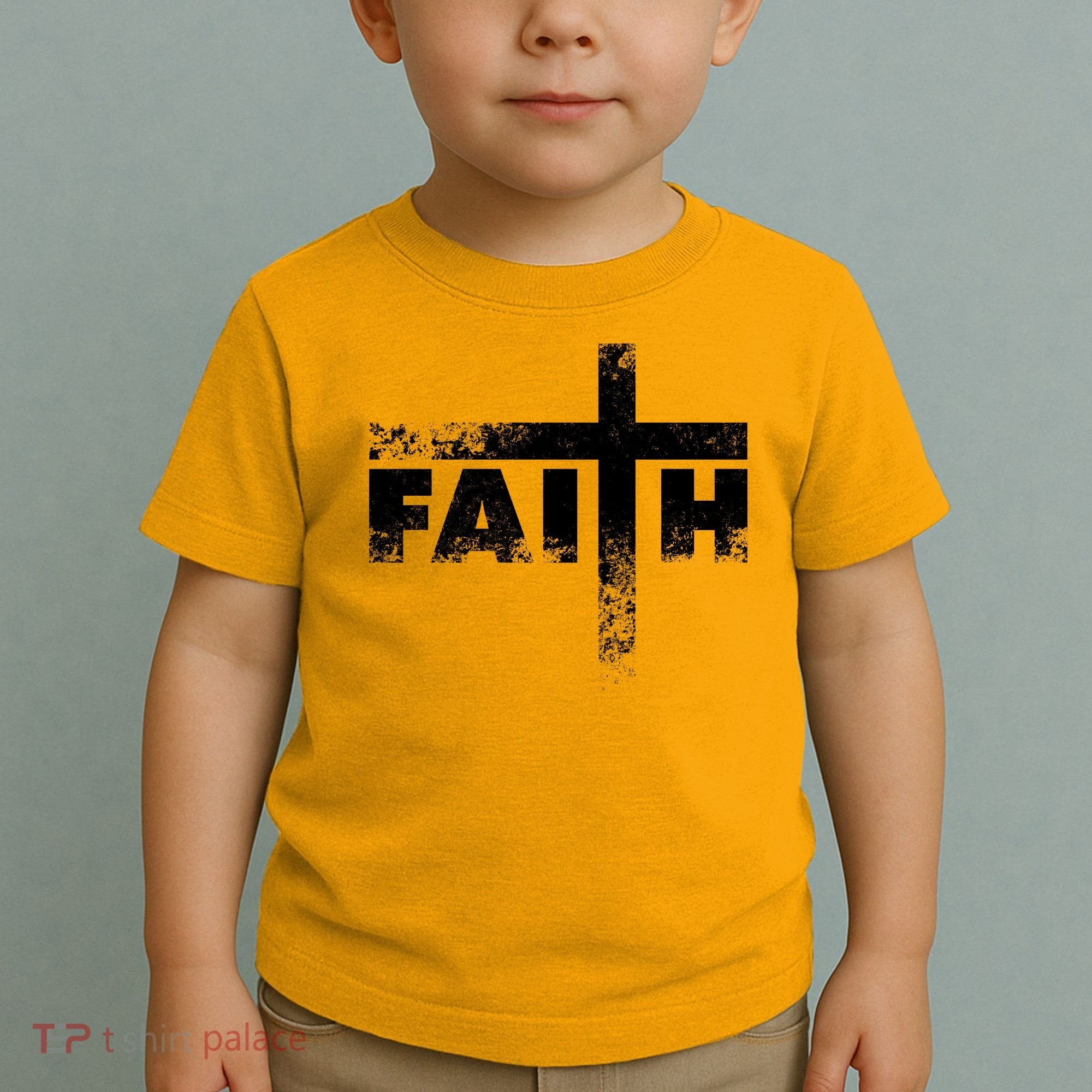 Distressed Faith Cross  Toddler T-Shirt