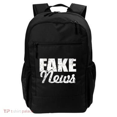 Distressed Fake News Logo Backpack