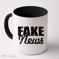 Distressed Fake News Logo Coffee Mug thumb 0