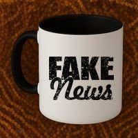 Distressed Fake News Logo Coffee Mug thumb 2
