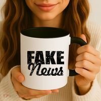 Distressed Fake News Logo Coffee Mug thumb 3
