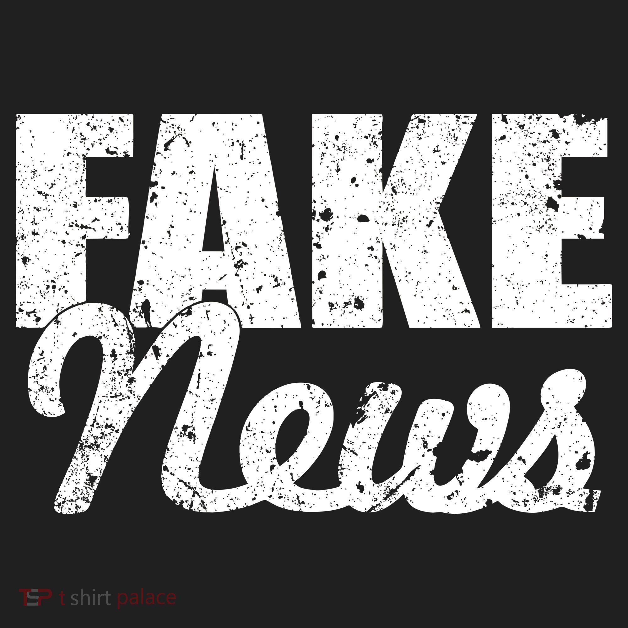Distressed Fake News Logo Tumbler