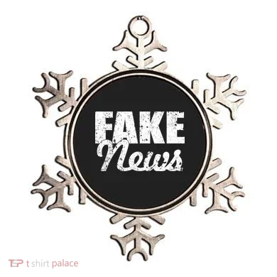 Distressed Fake News Logo Ornament