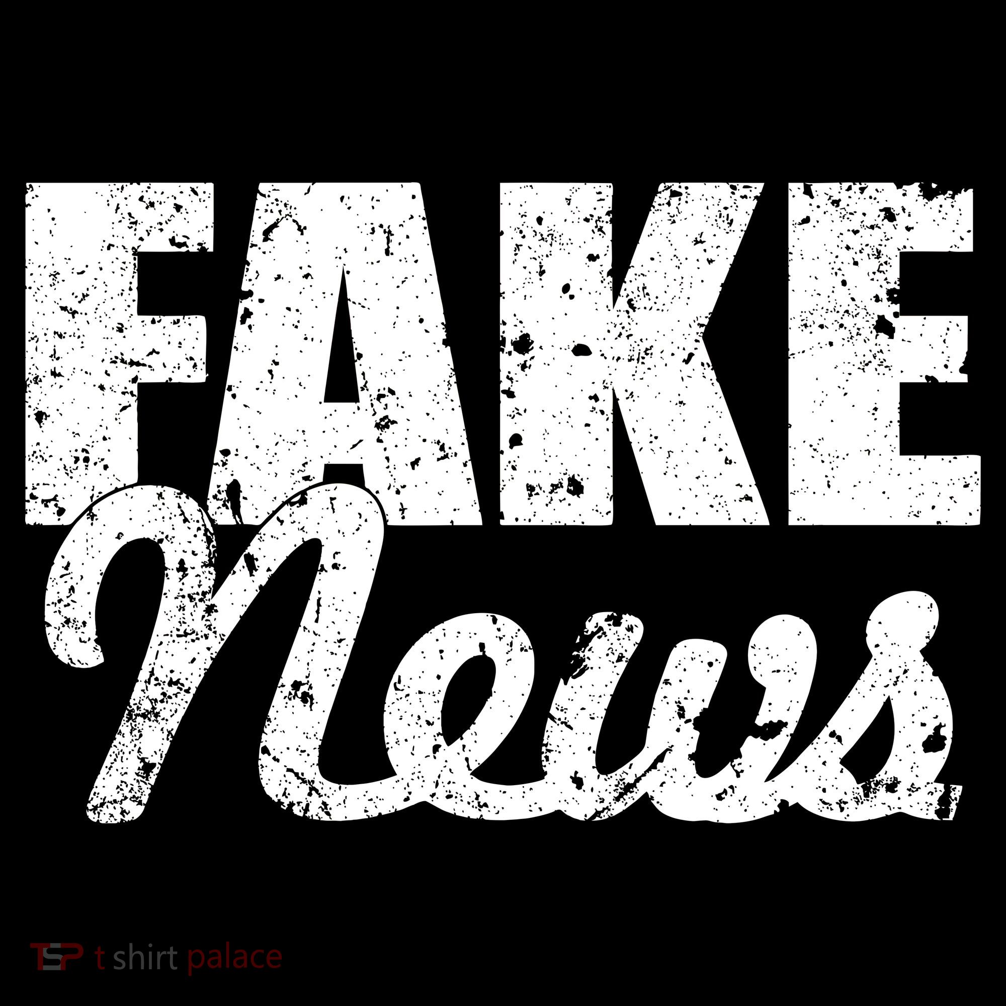 Distressed Fake News Logo Ornament