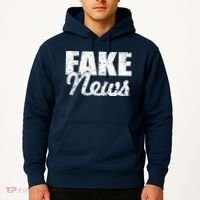 Distressed Fake News Logo Hoodie thumb 2