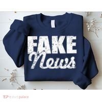 Distressed Fake News Logo Sweatshirt thumb 2