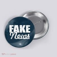 Distressed Fake News Logo Button thumb 0