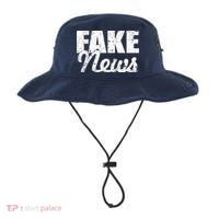 Distressed Fake News Logo Bucket Hat thumb 0