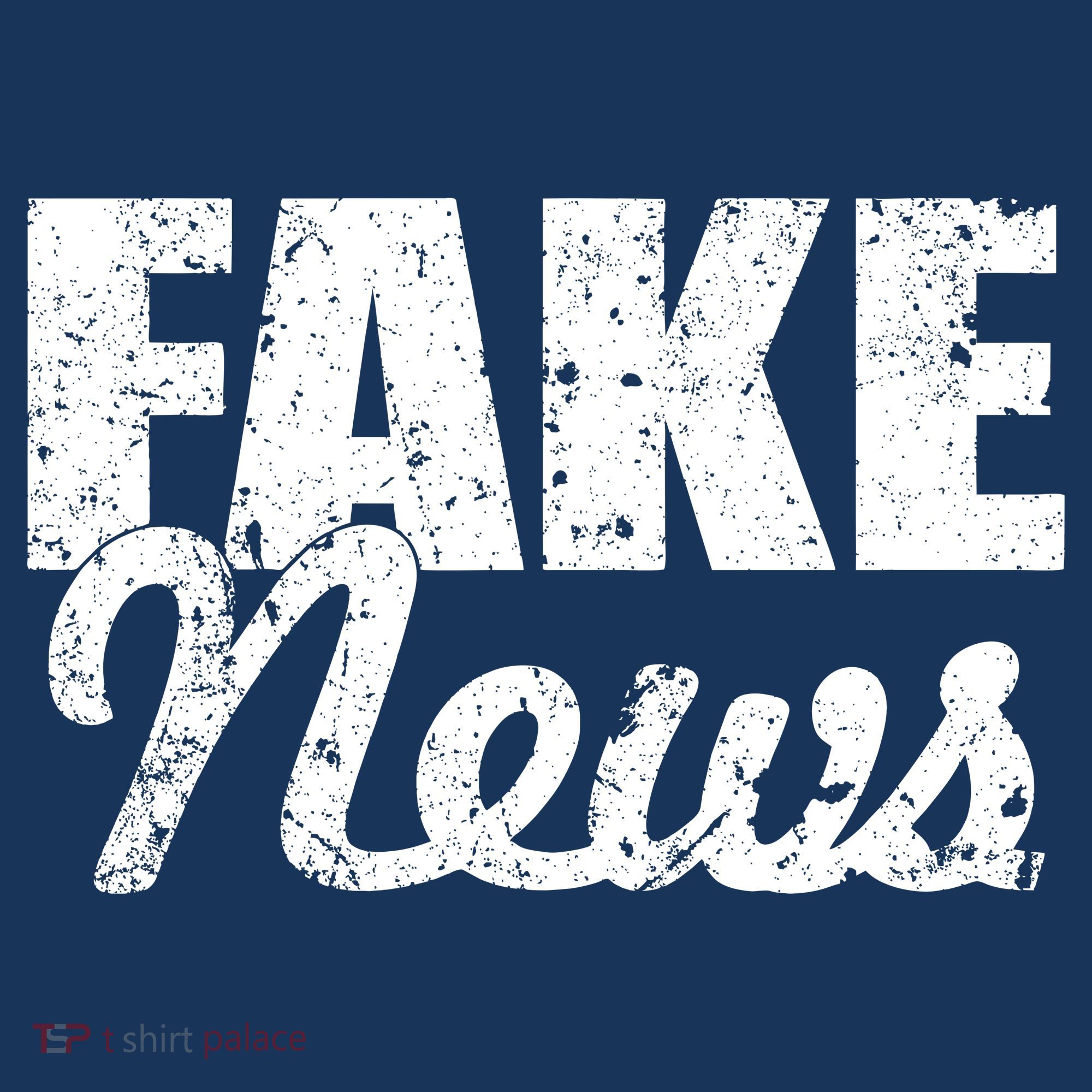Distressed Fake News Logo Women's Hoodie