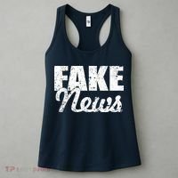 Distressed Fake News Logo Women's Tank Top thumb 3